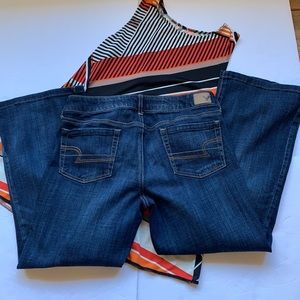 American Eagle Outfitters Dark Blue Boot Cut Jeans